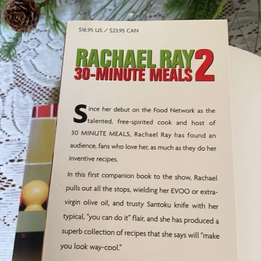 Two Rachel Ray 30-Minute Meals Cookbooks